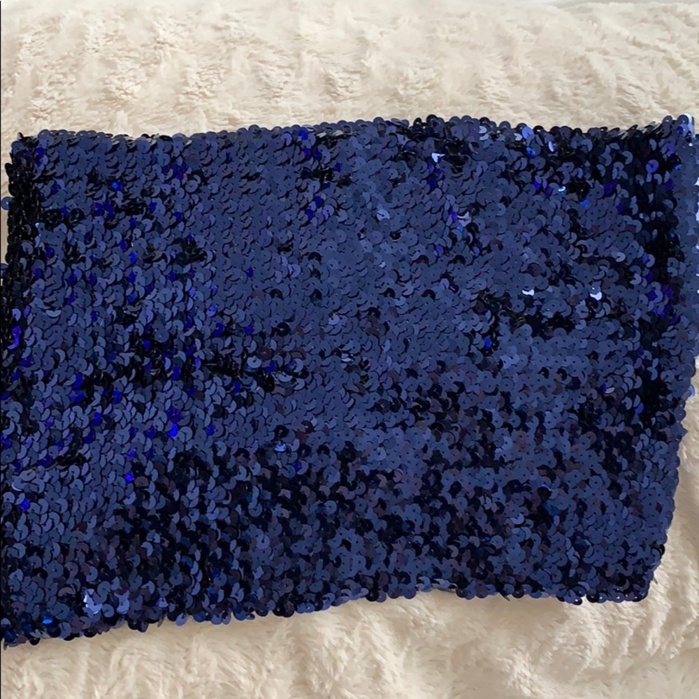 VS BLUE SEQUIN TUBE TOP